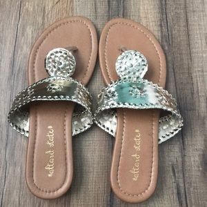 Altar’d state gold sandals worn once